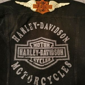 Harley Davidson thick jean jacket